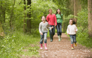 Walk in the woods, family_Bucktail Medical Center Walk in the woods, family_Bucktail Medical Center