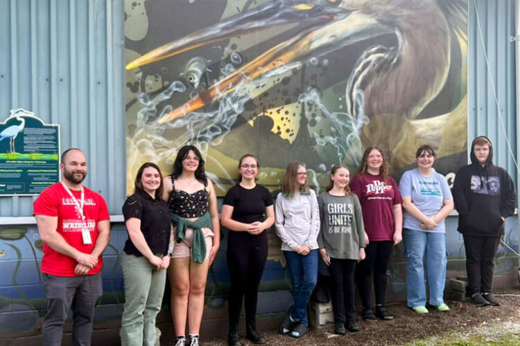 A Symbol of Unity- The Blue Heron Mural Unveiled in Renovo_Bucktail Medical Center