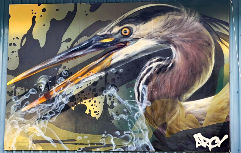 The Blue Heron Mural_Bucktail Medical Center The Blue Heron Mural_Bucktail Medical Center