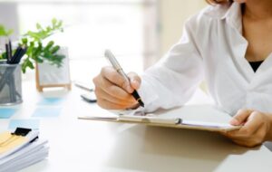 picture of doctor with a checklist