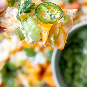 Healthier Buffalo Chicken Sheet Pan Nachos_Bucktail Medical Center